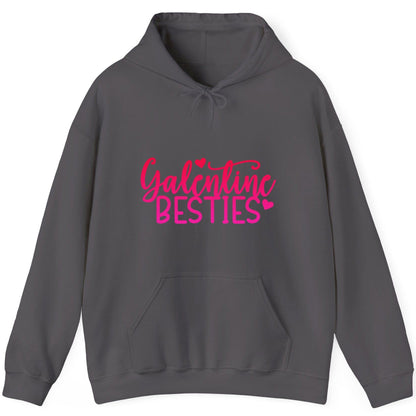 Galentine Besties galentine's day Hoodie Charcoal product mockup