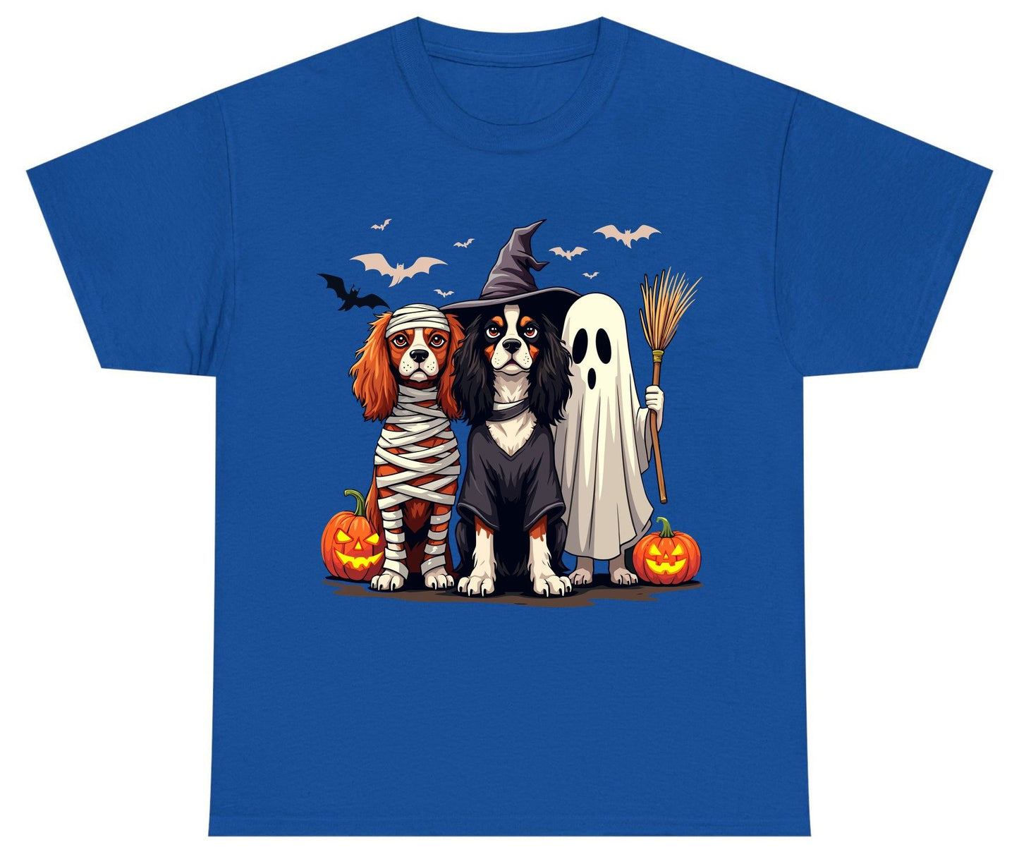 Cavalier Spaniel Halloween Dogs cavalier king charles spaniel Youth T-Shirt Royal product mockup