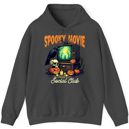 Spooky Movie Social Club Halloween Hoodie Dark Heather product mockup
