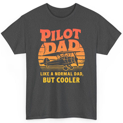 Pilot Dad Like a Normal Dad, but Cooler pilots T-Shirt Dark Heather product mockup