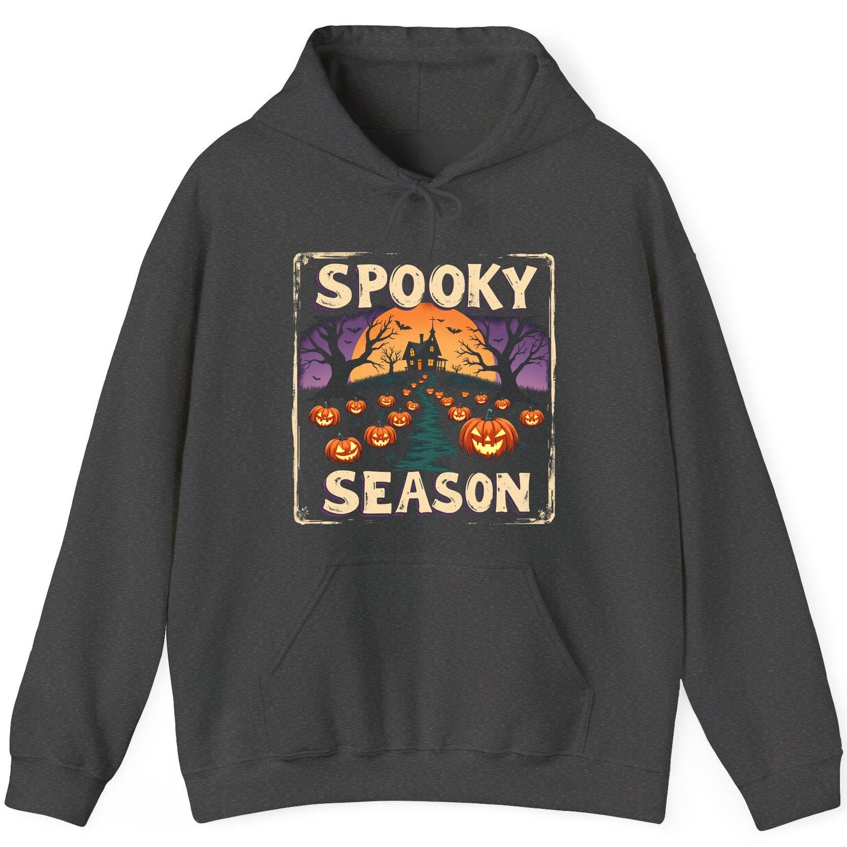 Spooky Season Halloween Hoodie Dark Heather product mockup