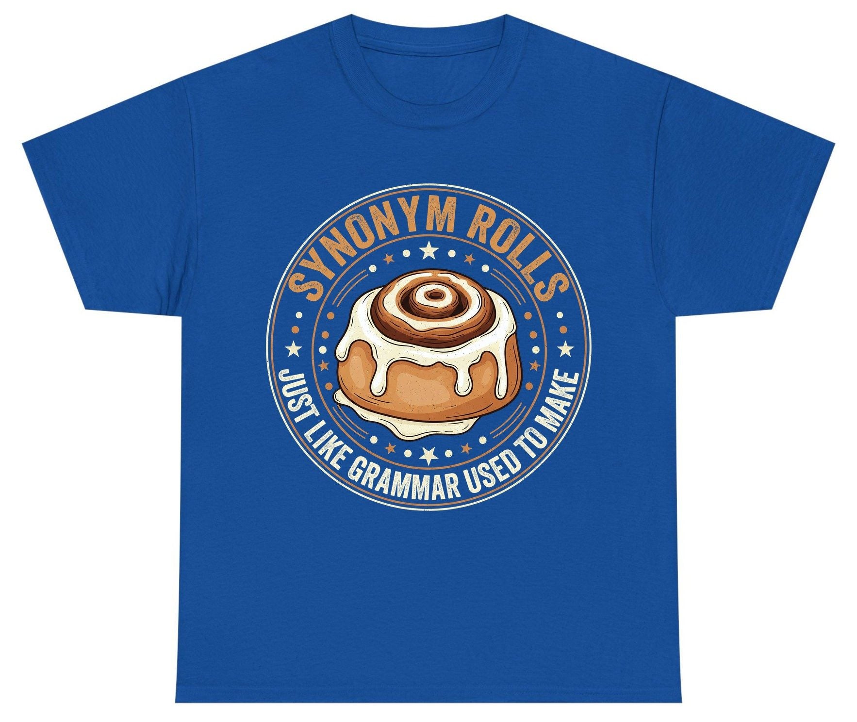 Synonym Rolls Just Like Grammar Used to Make grammar puns Youth T-Shirt Royal product mockup