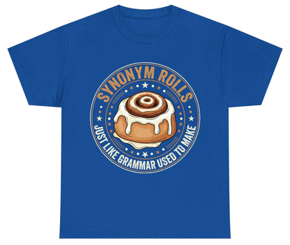 Synonym Rolls Just Like Grammar Used to Make grammar puns Youth T-Shirt Royal product mockup