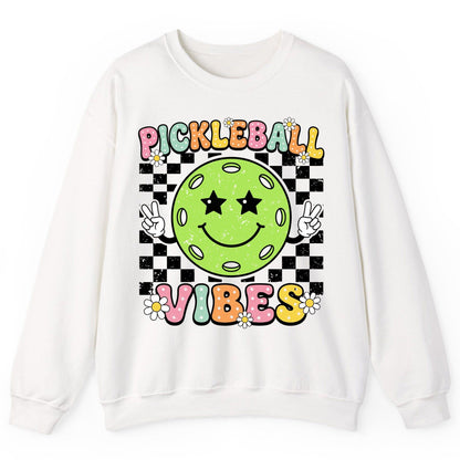 Pickleball Vibes pickleball Sweatshirt White product mockup