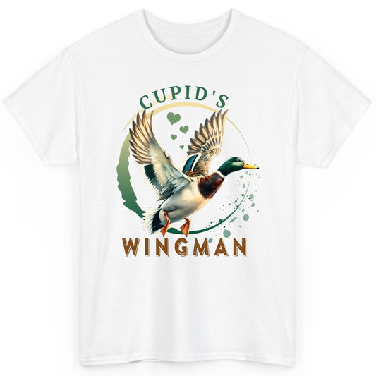 Cupid's Wingman mallard duck T-Shirt White product mockup