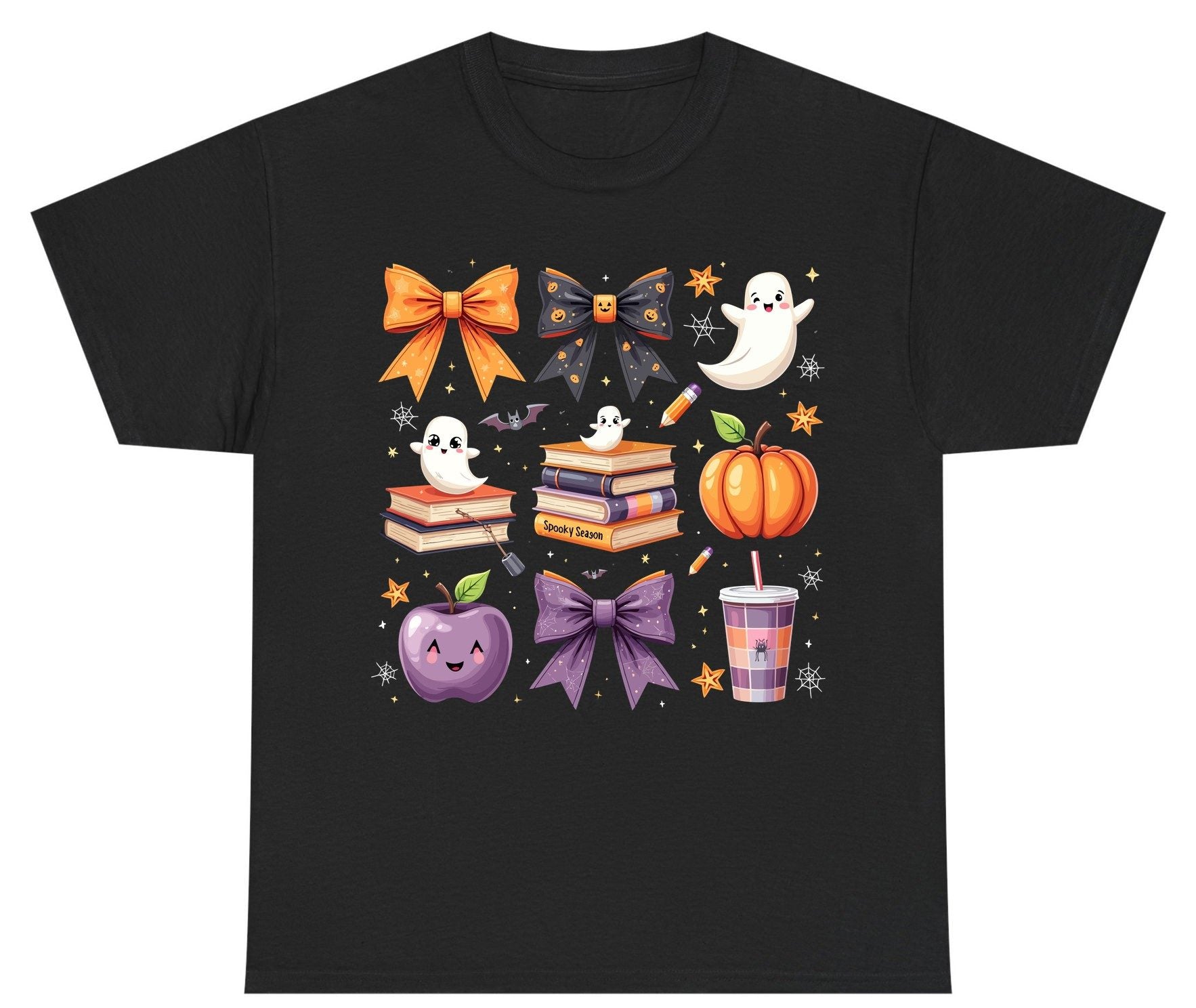 Spooky Season Halloween Youth T-Shirt Black product mockup