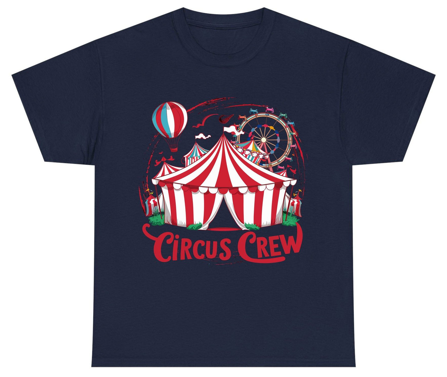 Circus Crew circus Youth T-Shirt Navy product mockup