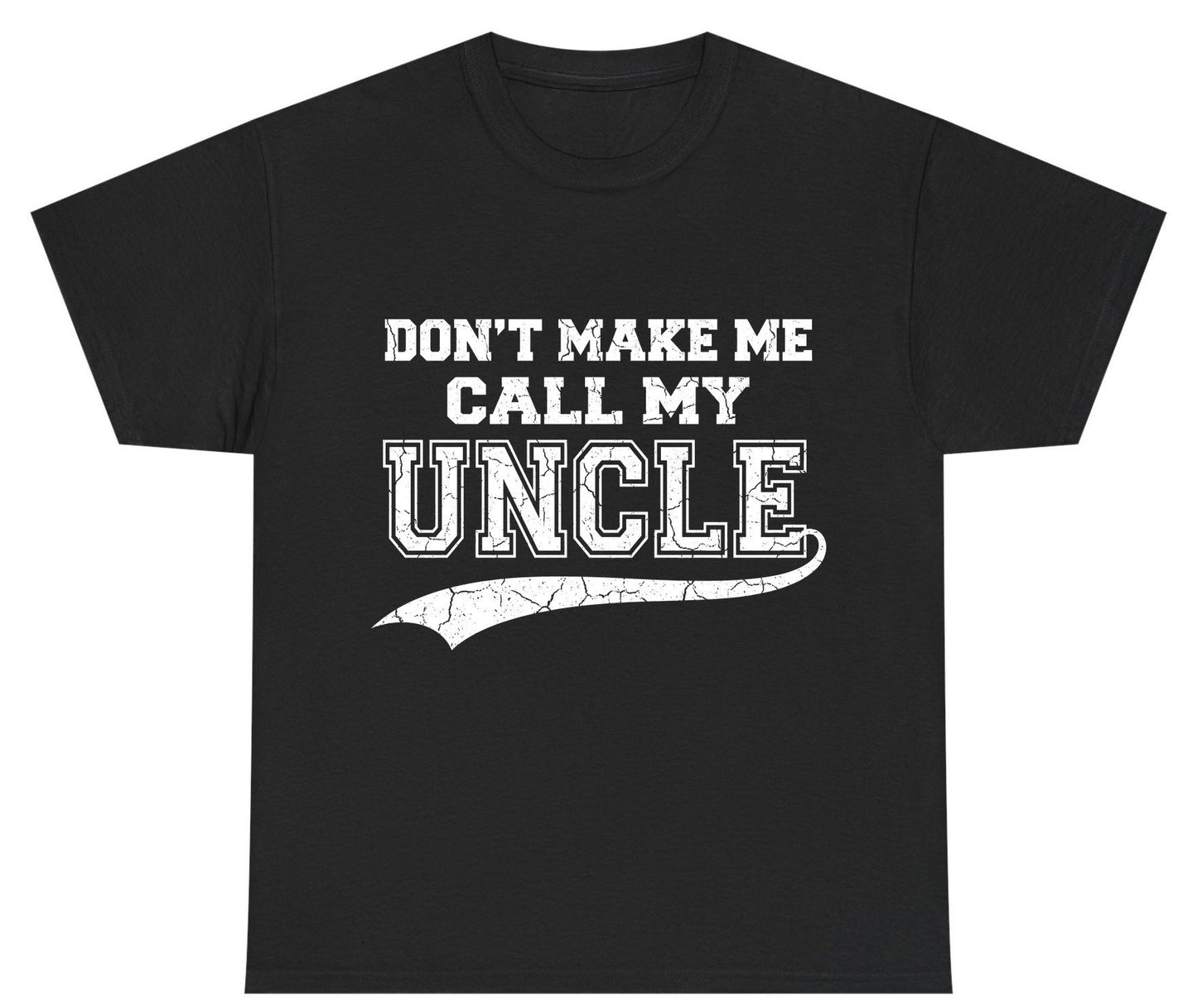 Don't Make Me Use My Uncle Voice uncle Youth T-Shirt Black product mockup