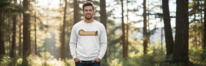Believe in Yourself bigfoot Sweatshirt White lifestyle mockup