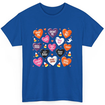 Spooky Halloween Conversation Hearts Halloween conversation hearts T-Shirt Royal product mockup