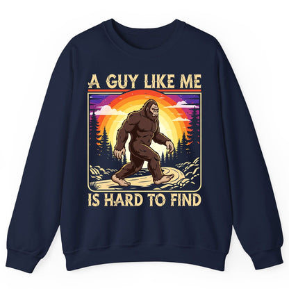 A Guy Like Me Is Hard to Find bigfoot Sweatshirt Navy product mockup