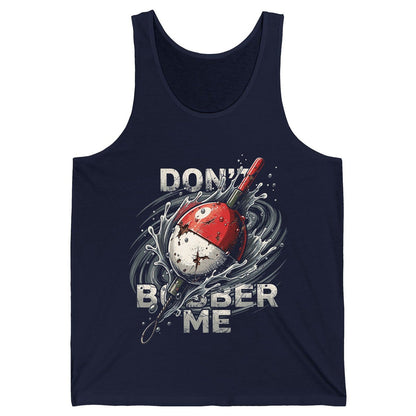 Don't Bobber Me fishing Tank Top Navy product mockup