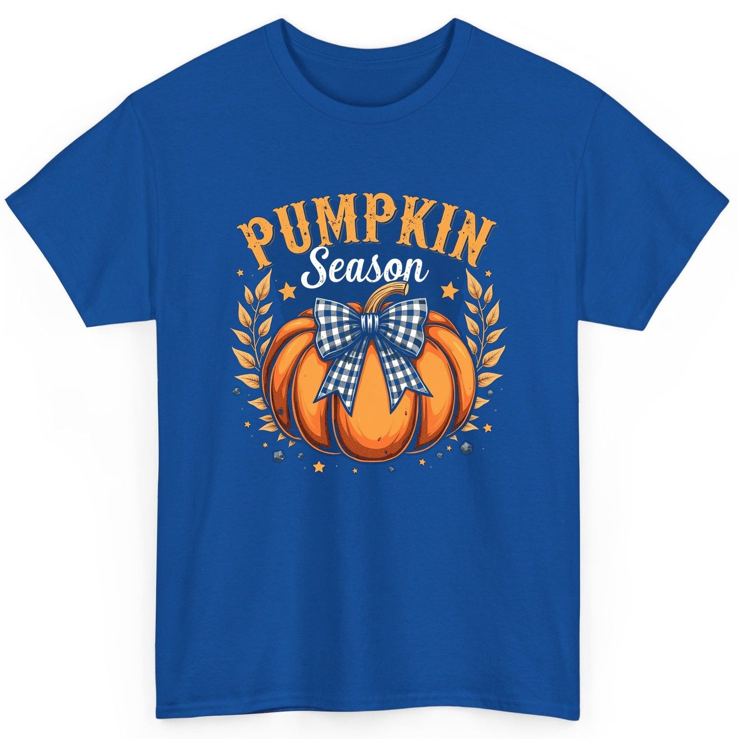 Pumpkin Season fall T-Shirt Royal product mockup
