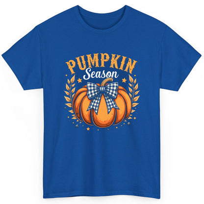 Pumpkin Season fall T-Shirt Royal product mockup