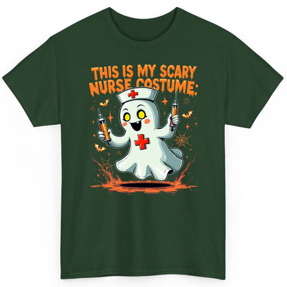 This Is My Scary Nurse Costume ghost nurse T-Shirt Forest Green product mockup