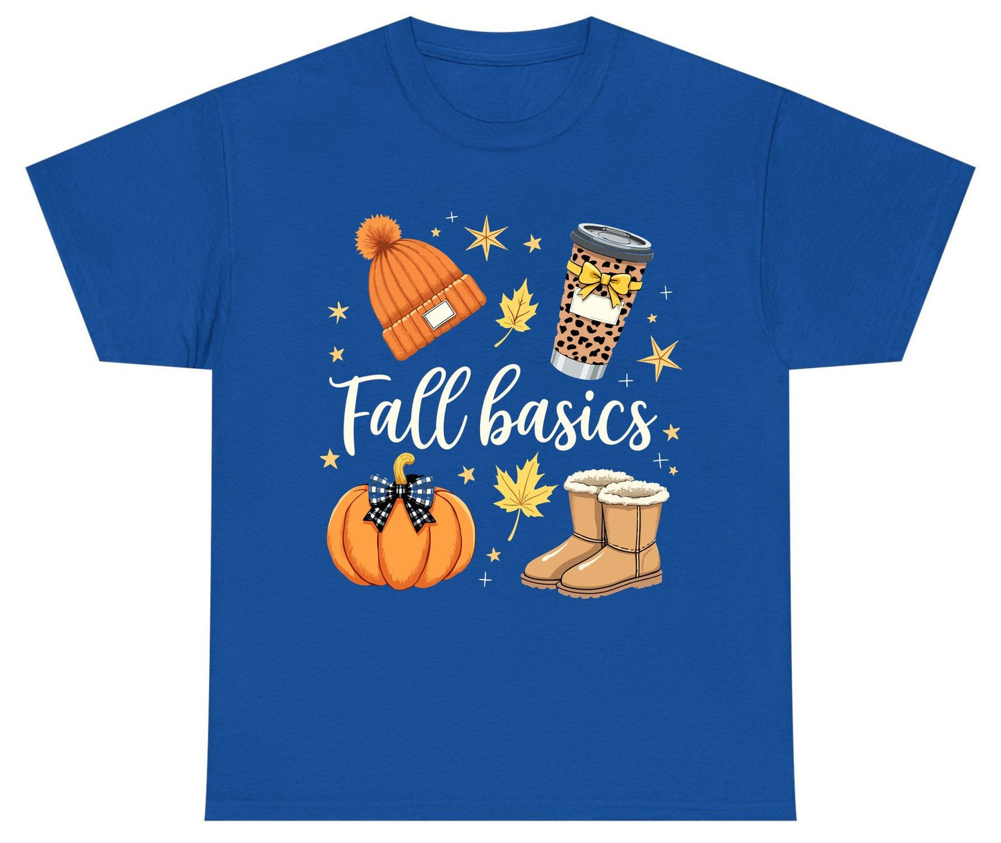 Fall Basics autumn essentials Youth T-Shirt Royal product mockup