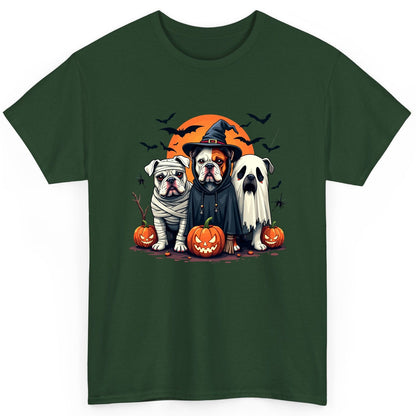 Halloween Bulldogs Costumes Halloween bulldogs T-Shirt Forest Green product mockup