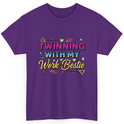 Twinning with My Work Bestie work bestie T-Shirt Purple product mockup