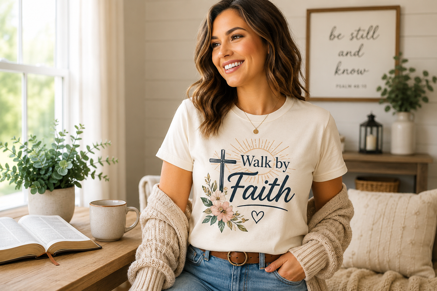 Christian graphic shirts and faith-inspired apparel