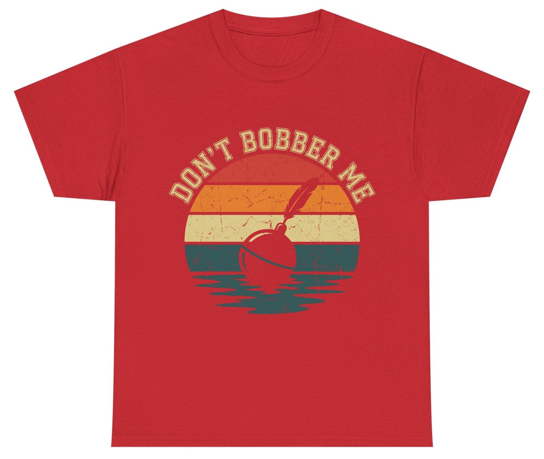 Don't Bobber Me fishing Youth T-Shirt Red product mockup