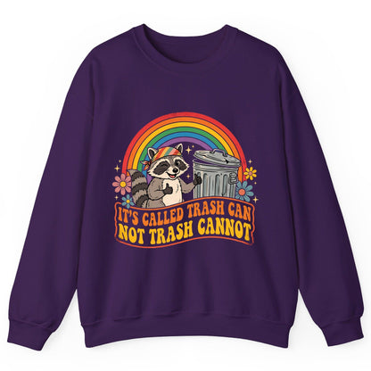 It's Called Trash Can Not Trash Cannot raccoon Sweatshirt Purple product mockup