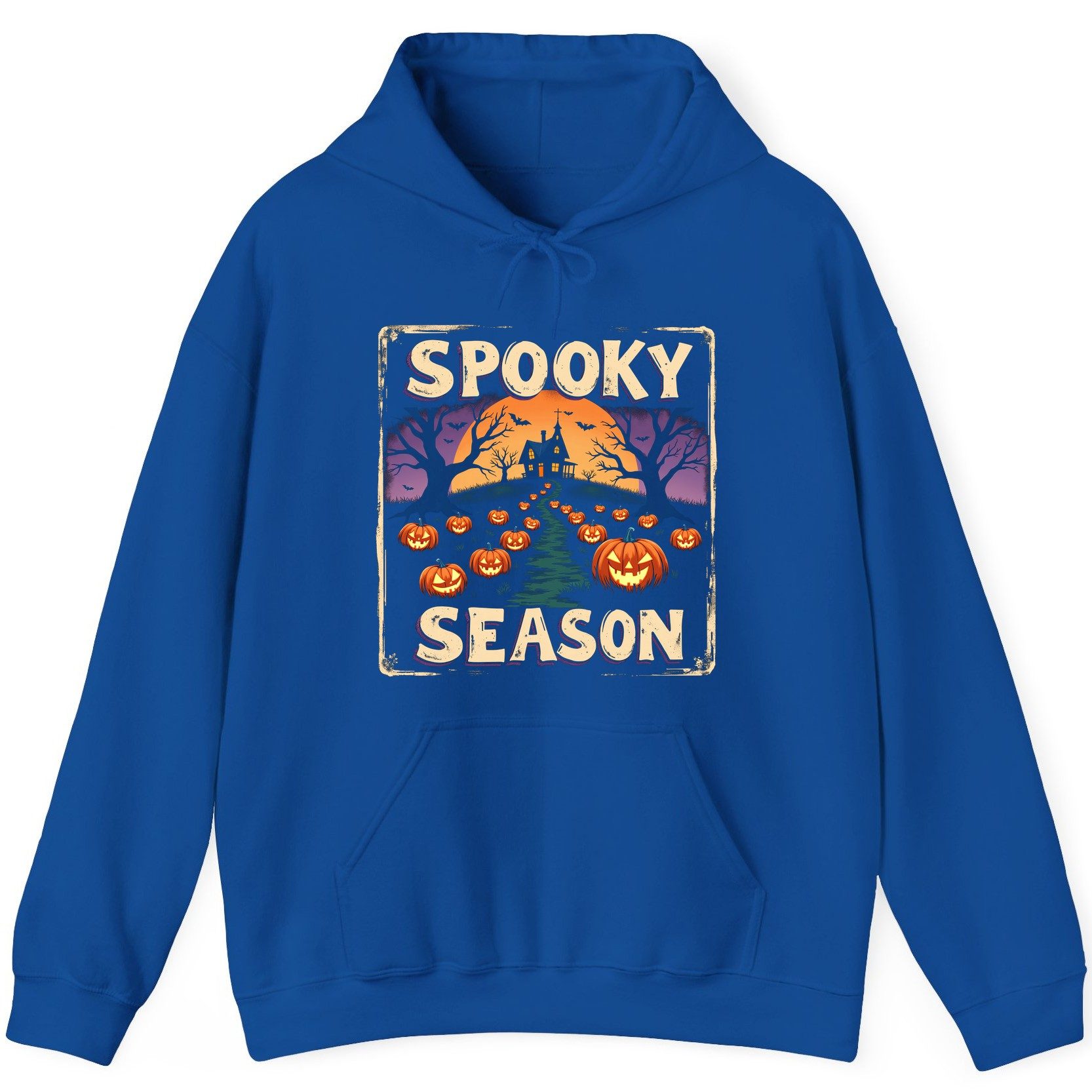 Spooky Season Halloween Hoodie Royal product mockup