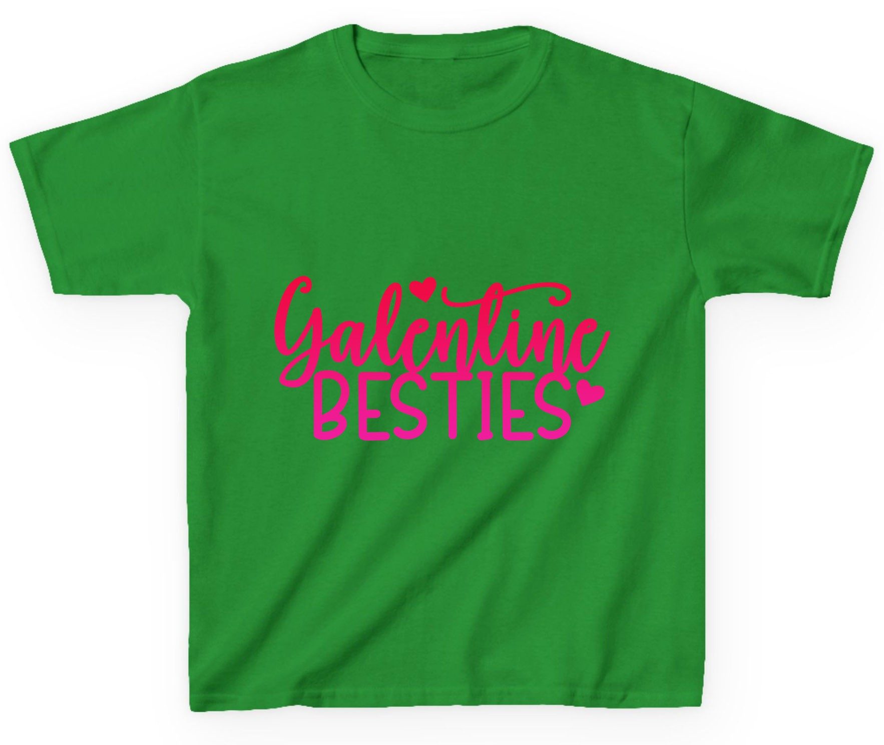 Galentine Besties galentine's day Youth T-Shirt Irish Green product mockup