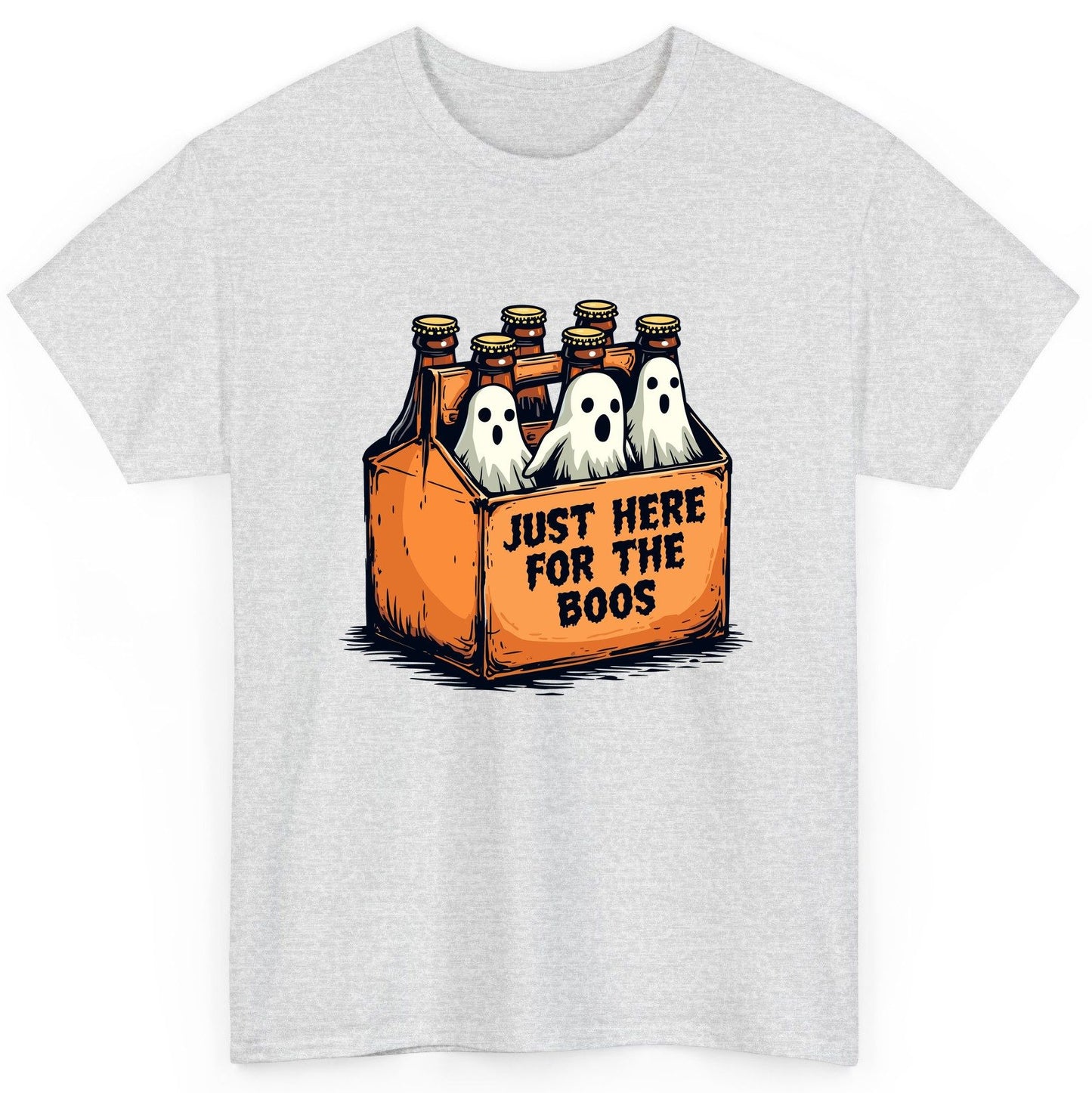 Just Here for the Boos Halloween T-Shirt Ash product mockup