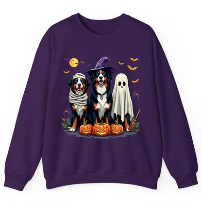 Halloween Bernese Mountain Dogs bernese mountain dog Sweatshirt Purple product mockup