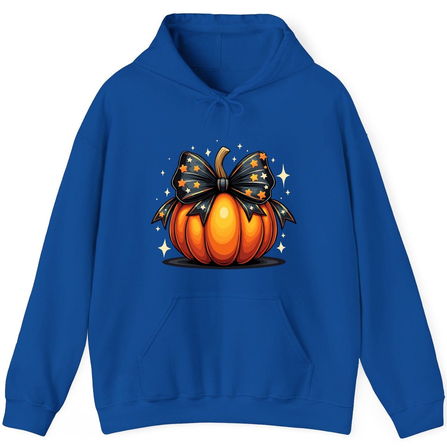 Starry Bow Pumpkin Halloween pumpkin Hoodie Royal product mockup
