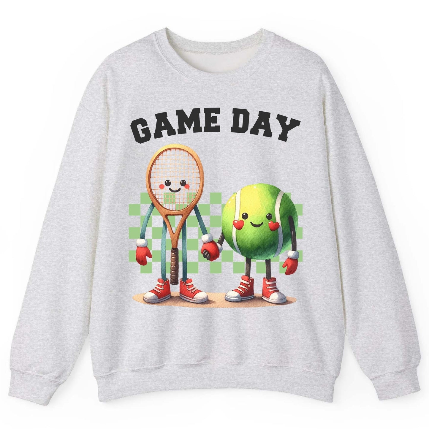 Game Day tennis Sweatshirt Ash product mockup