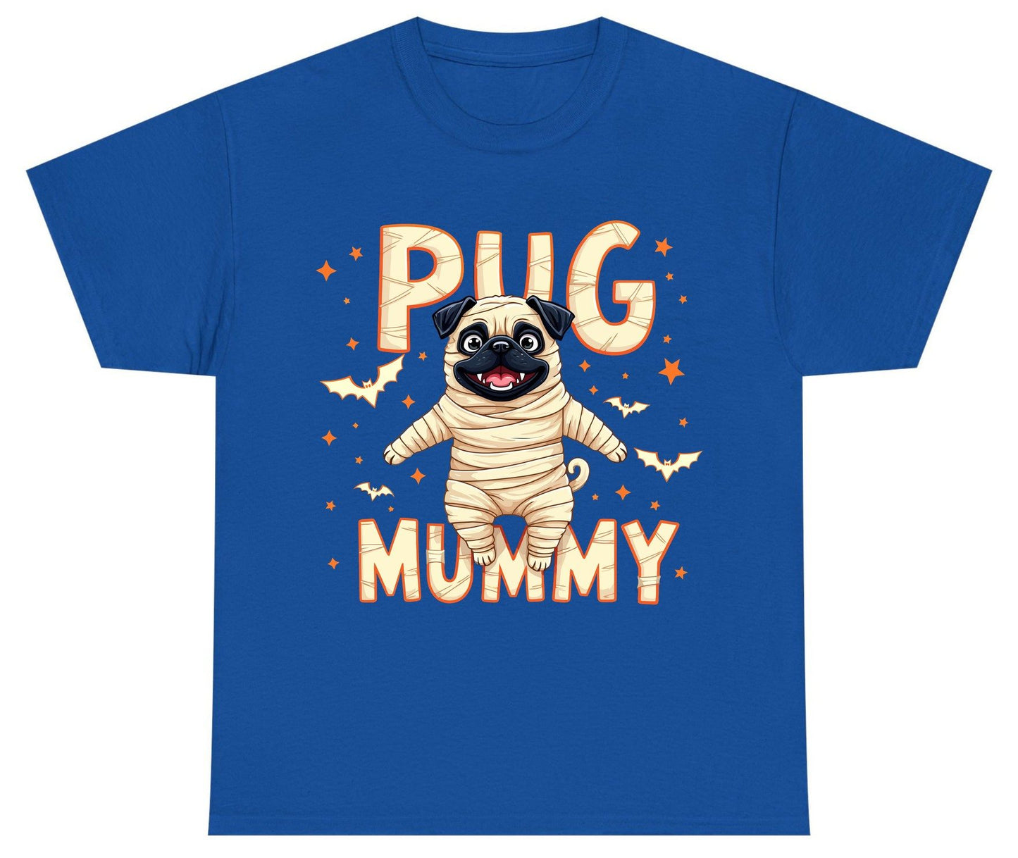 Pug Mummy pug Youth T-Shirt Royal product mockup