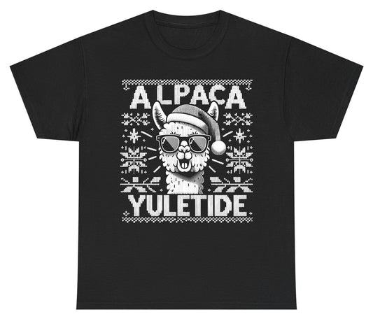 ALPACA Yuletide Funny Lovers Youth T-Shirt - product mockup - Black