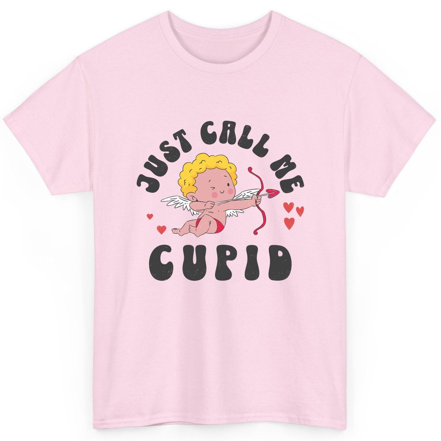 Just Call Me Cupid cupid T-Shirt Light Pink product mockup