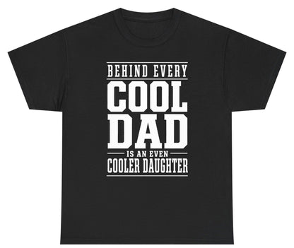 Behind Every Cool Dad Is an Even Cooler Daughter father-daughter bond Youth T-Shirt Black product mockup