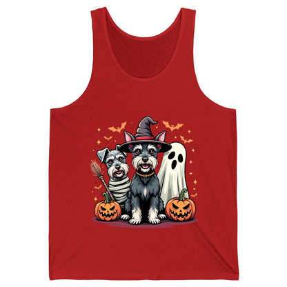 Halloween Schnauzer Dogs schnauzer dogs Tank Top Red product mockup