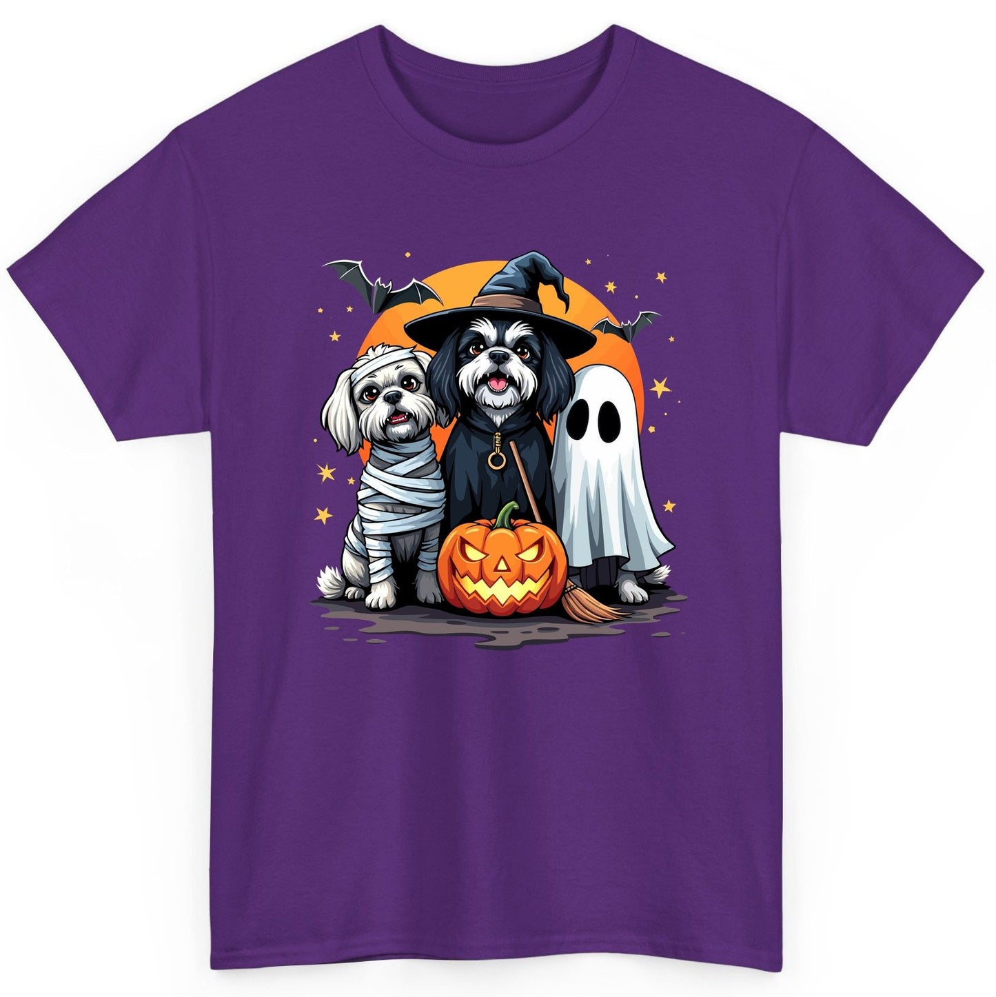 Halloween Dogs Costumes Halloween dogs T-Shirt Purple product mockup