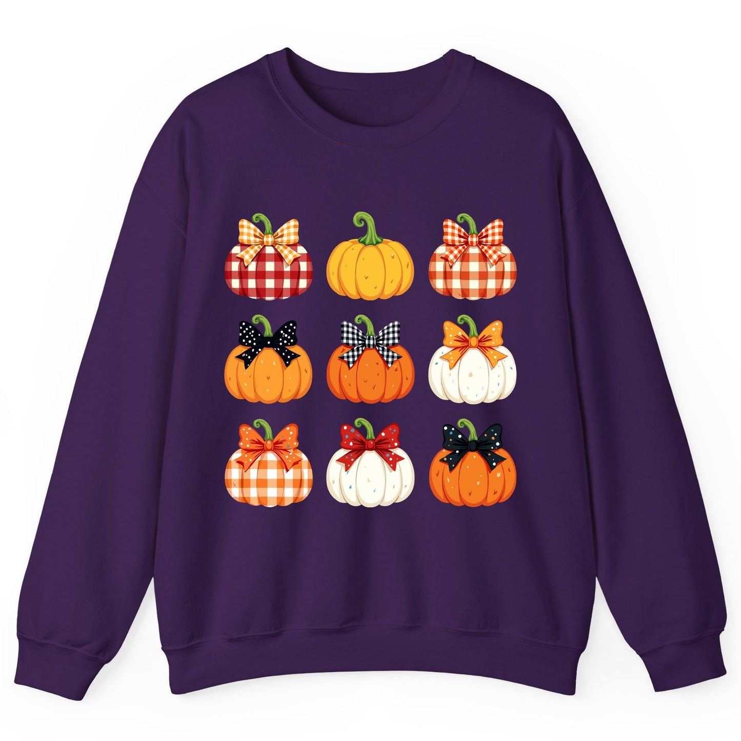 Decorative Fall Pumpkins fall pumpkins Sweatshirt Purple product mockup