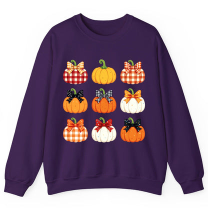 Decorative Fall Pumpkins fall pumpkins Sweatshirt Purple product mockup