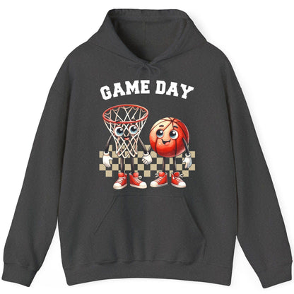 Game Day basketball Hoodie Dark Heather product mockup