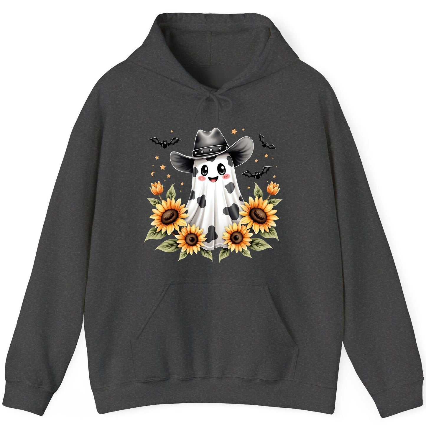 Cowboy Ghost Sunflowers cowboy ghost Hoodie Dark Heather product mockup