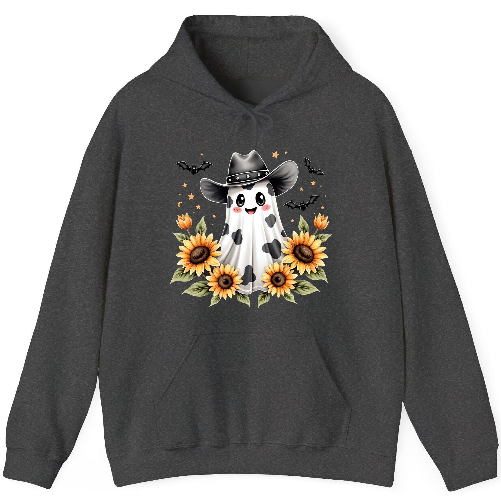 Cowboy Ghost Sunflowers cowboy ghost Hoodie Dark Heather product mockup