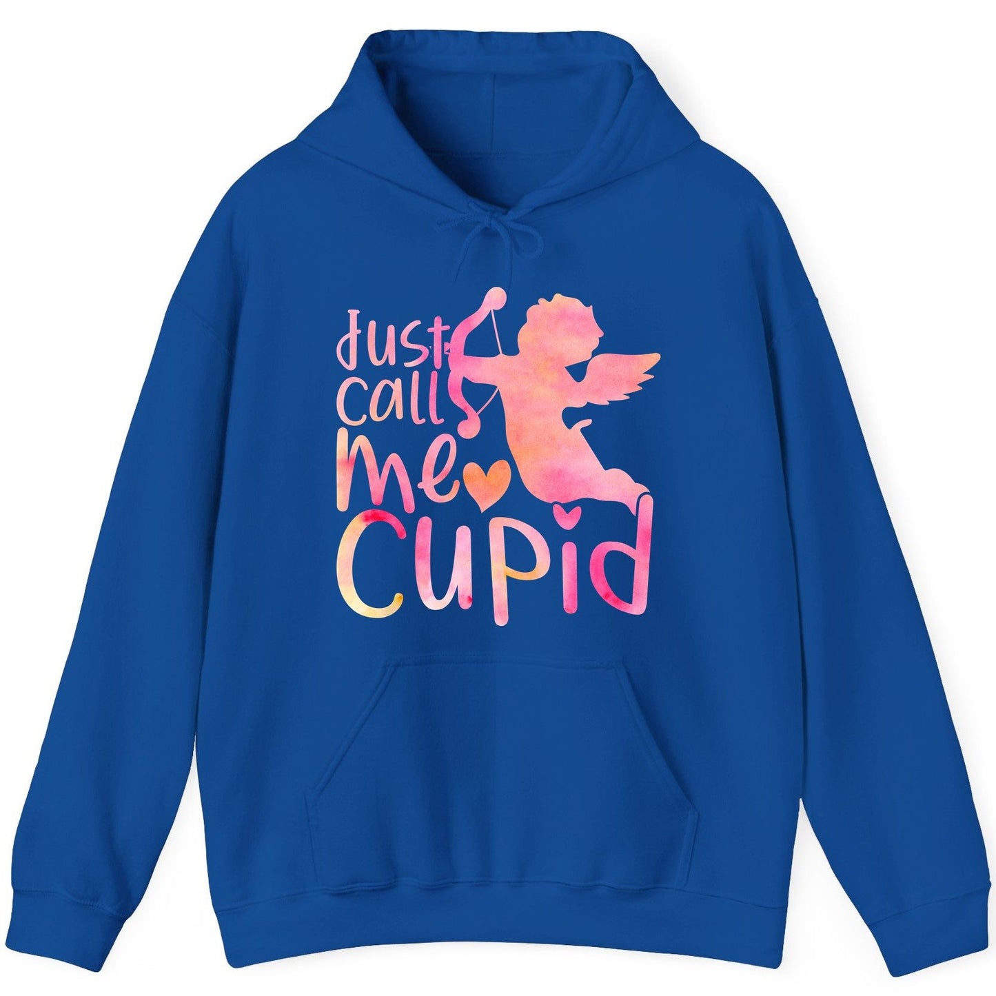 Just Call Me Cupid cupid Hoodie Royal product mockup
