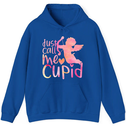 Just Call Me Cupid cupid Hoodie Royal product mockup