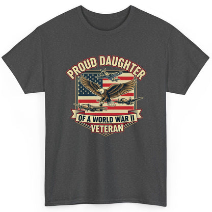 Proud Daughter of a World War Ii Veteran world war ii veteran T-Shirt Dark Heather product mockup