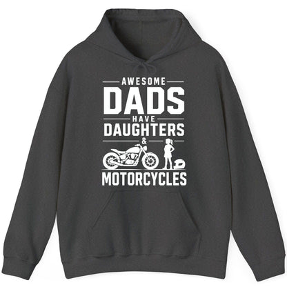 Awesome Dads Have Daughters & Motorcycles motorcycle dad Hoodie Dark Heather product mockup