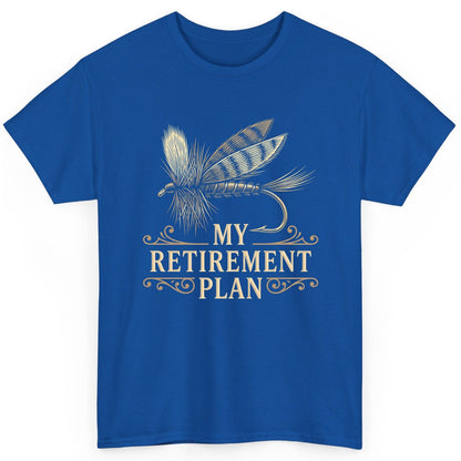 My Retirement Plan fly fishing T-Shirt Royal product mockup