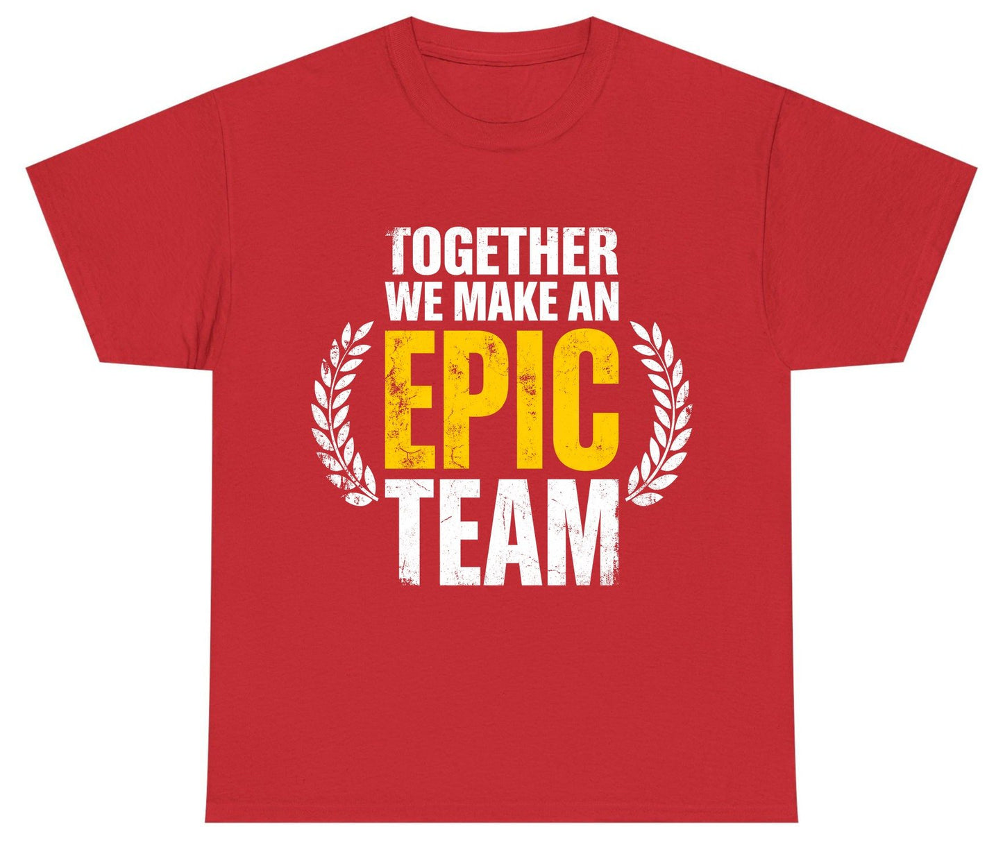 Together We Make an Epic Team teamwork Youth T-Shirt Red product mockup