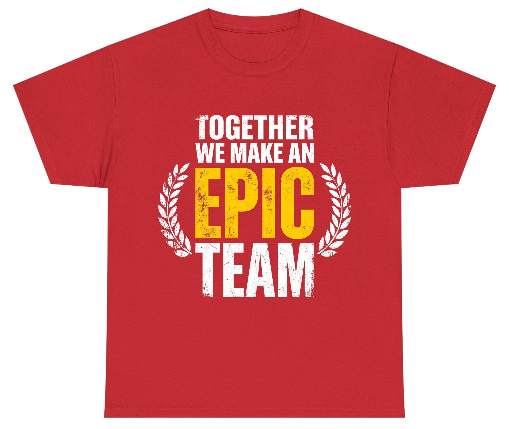 Together We Make an Epic Team teamwork Youth T-Shirt Red product mockup