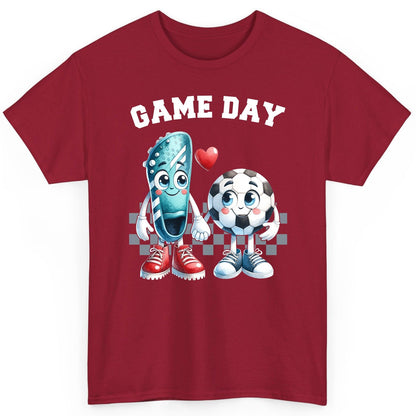 Game Day soccer T-Shirt Cardinal Red product mockup